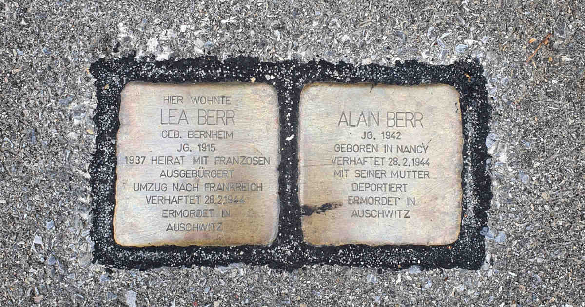 Kusntprojekt Stolpersteine