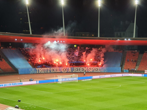 Die GC Fans vermissen immer noch das Hardturm Stadion. Bild sma