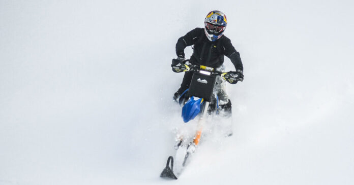 Wintersport schneebike