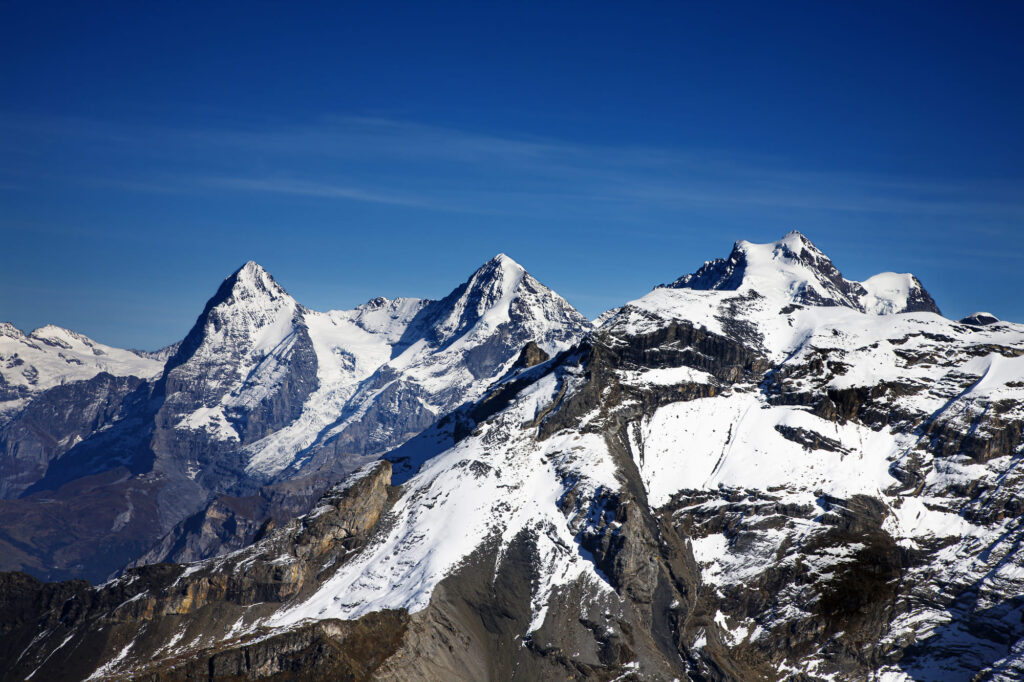 Ausblick auf Eiger, Mönch und Jungfrau